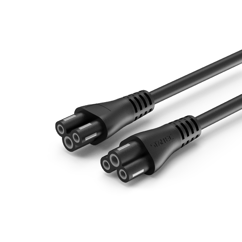 Plugue americano certificado pela UL para cabo de alimentação em forma de flor de ameixa com conector IEC C5 Plugue americano certificado pela UL para cabo de alimentação em forma de flor de ameixa com conector IEC C5